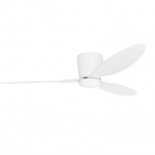 Lampa z wentylatorem Veneti Led biała CCT + Remote Control