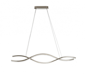 Lampa wisząca Spark Waves 150 Led chrom CCT Dimm + Remote Control