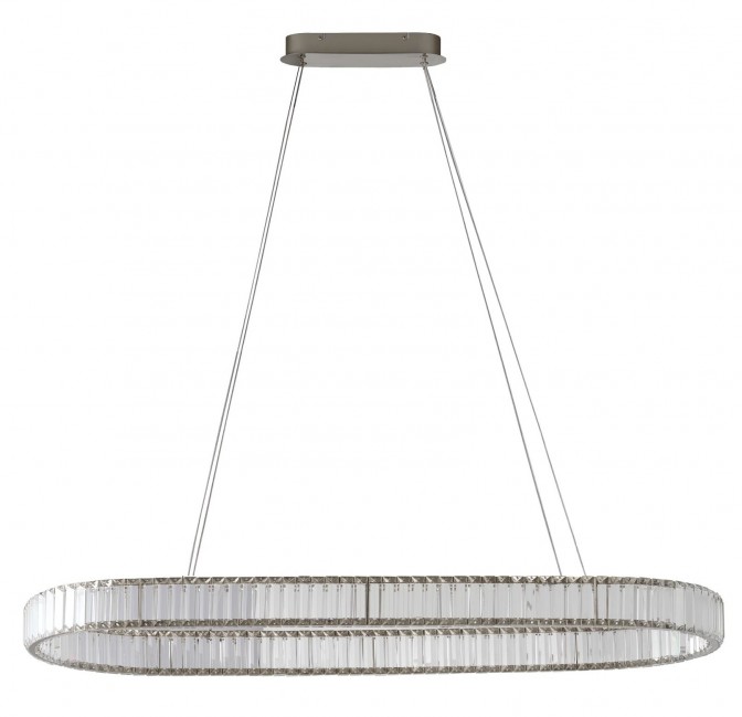 Lampa wisząca Sparking 120 Led chrom CCT Dimm + Remote Control