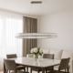 Lampa wisząca Sparking 120 Led chrom CCT Dimm + Remote Control