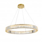 Kryształowa lampa wisząca Spark 80 Led w kolorze złotym - ściemnialna