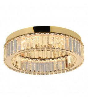 Kryształowy plafon Spark 40 Led w kolorze złotym - dimm