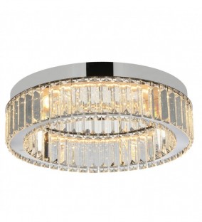Kryształowy plafon Spark 40 Led chromowany - dimm