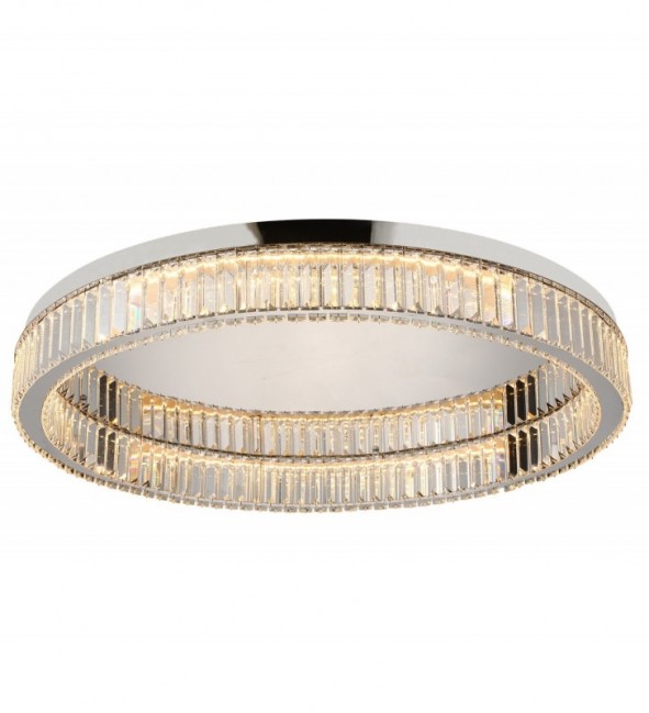 Kryształowy plafon Spark 80 Led chromowany - dimm