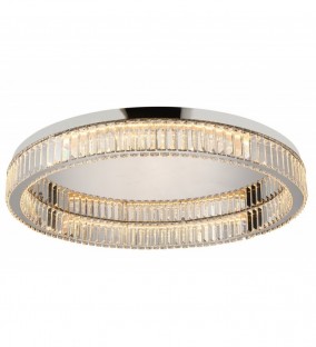 Kryształowy plafon Spark 80 Led chromowany - dimm