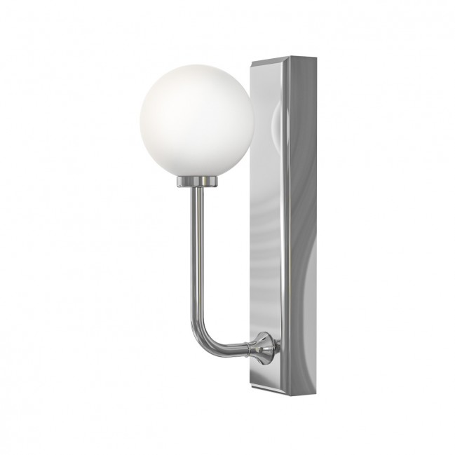 Chromowany kinkiet Ero Parette Cromo ze szklanym kloszem - IP44