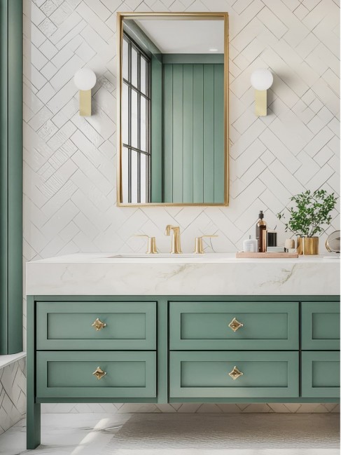 Kinkiet Boletta Parette Old Gold ze szklanym kloszem - IP44