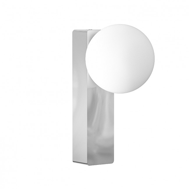 Kinkiet Boletta Parette Cromo ze szklanym kloszem - IP44