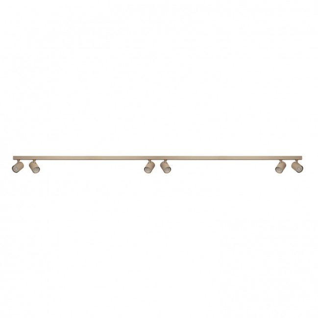 Plafon z reflektorkami Exo 6 Line 200 w kolorze beżowym