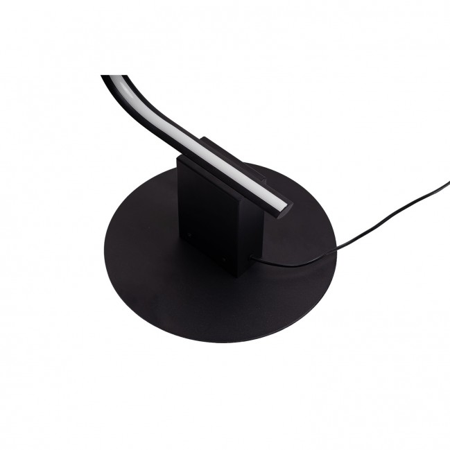 Designerska lampa podłogowa Face Led Dimm CCT w kolorze czarnym