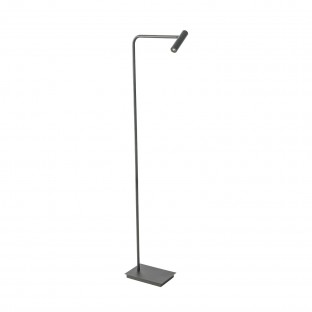 Minimalistyczna lampa podłogowa Fler Led w kolorze czarnym