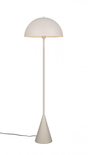 Metalowa lampa podłogowa Alfie szara z możliwością ściemniania