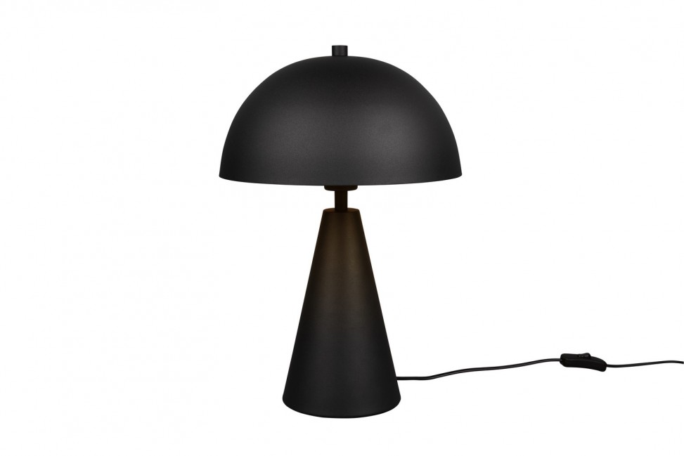 Metalowa lampa stołowa Alfie czarna z możliwością ściemniania