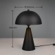 Metalowa lampa stołowa Alfie czarna z możliwością ściemniania