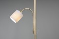 Lampa podłogowa Hotel w kolorze złotym z lampką do czytania