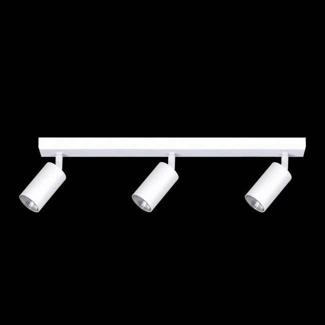 Plafon z regulowanymi reflektorkami Kayla 3 w kolorze biały mat