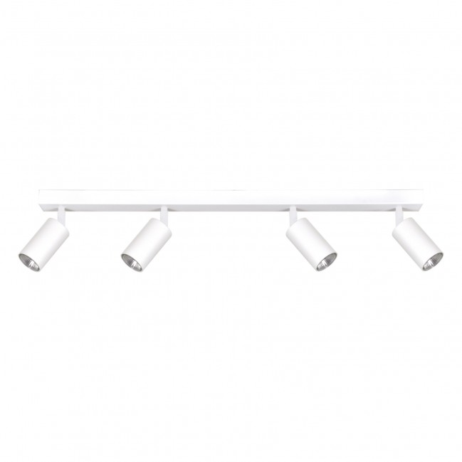Plafon z regulowanymi reflektorkami Kayla 4 w kolorze biały mat - 24H