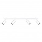 Plafon z regulowanymi reflektorkami Kayla 4 w kolorze biały mat - 24H