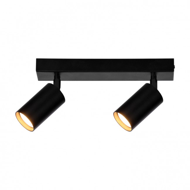 Plafon z regulowanymi reflektorkami Monti 2 w kolorze czarny mat