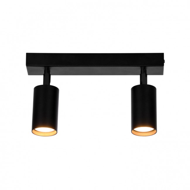 Plafon z regulowanymi reflektorkami Monti 2 w kolorze czarny mat