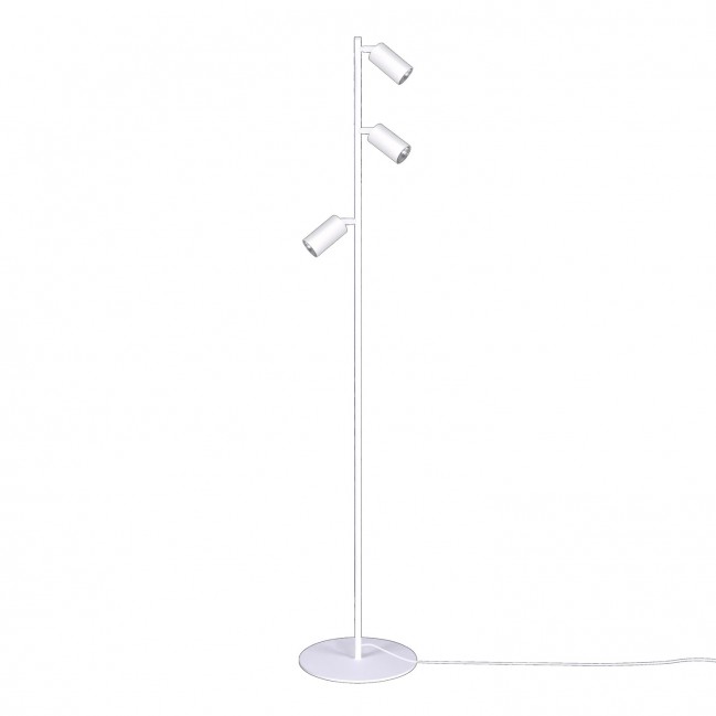 Nowoczesna lampa podłogowa Kayla w kolorze białym
