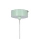 Lampa wisząca Robin miętowa ze szklanym kloszem w kolorze białym