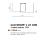 Lampa wisząca Mario 2 CCT DIMM+ REMOTE+CONTROL 