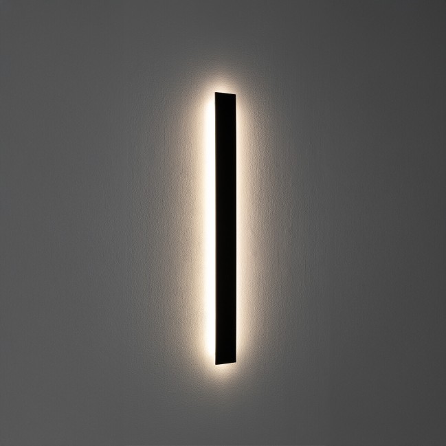 Nowoczesny kinkiet Comma Led S w kolorze czarnym