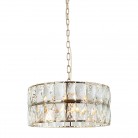 Lampa wisząca Intero S Gold z kryształami w kolorze złotym