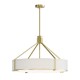 Lampa wisząca Doretto Old Gold 70 z kremowym abażurem