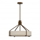 Lampa wisząca Doretto Chocco 50 z beżowym abażurem