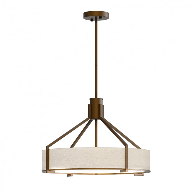 Lampa wisząca Doretto Chocco 50 z beżowym abażurem