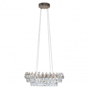 Kryształowa lampa wisząca Barletta 60 Led w kolorze złotym - 3-DIMM