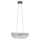 Kryształowa lampa wisząca Barletta 60 Led w kolorze złotym - 3-DIMM
