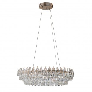 Kryształowa lampa wisząca Barletta 80 Led w kolorze złotym - 3-DIMM