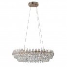 Kryształowa lampa wisząca Barletta 80 Led w kolorze złotym - 3-DIMM