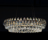 Kryształowa lampa wisząca Barletta 80 Led w kolorze złotym - 3-DIMM