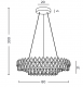 Kryształowa lampa wisząca Barletta 80 Led w kolorze złotym - 3-DIMM