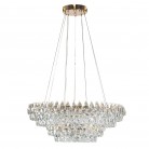 Kryształowa lampa wisząca Barletta 60+100 Led w kolorze złotym - 3-DIMM