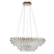 Kryształowa lampa wisząca Barletta 60+100 Led w kolorze złotym - 3-DIMM