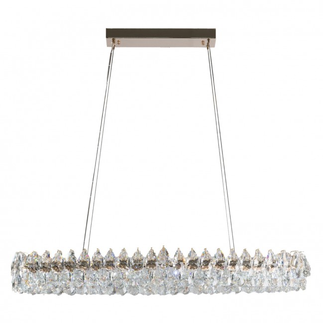 Kryształowa lampa wisząca Barletta Oval Led w kolorze złotym - 3-DIMM