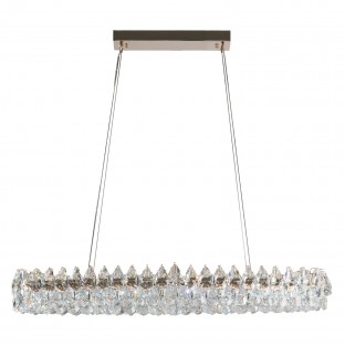 Kryształowa lampa wisząca Barletta Oval Led w kolorze złotym - 3-DIMM