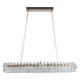 Kryształowa lampa wisząca Barletta Oval Led w kolorze złotym - 3-DIMM