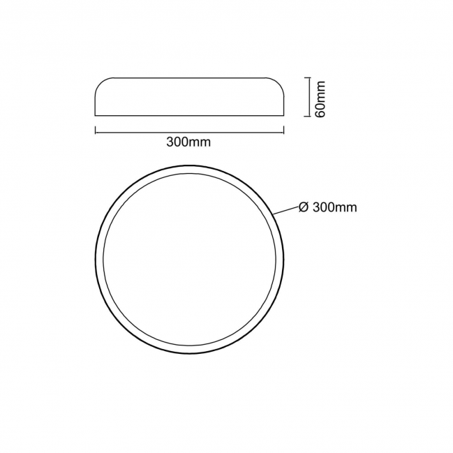 Ledowy plafon Cedrone PL Bianco 30 CCT w kolorze białym