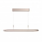 Nowoczesna lampa wisząca Layla 120 Led w kolorze beżowym - ściemnialna