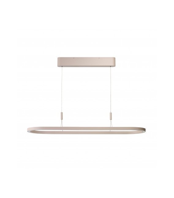 Nowoczesna lampa wisząca Layla 150 Led w kolorze beżowym - ściemnialna