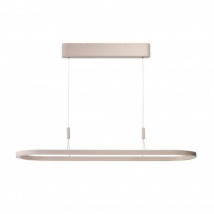 Nowoczesna lampa wisząca Layla 150 Led w kolorze beżowym - ściemnialna