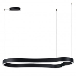 Designerska lampa wisząca Mirabella w kolorze czarny mat - ściemnialna