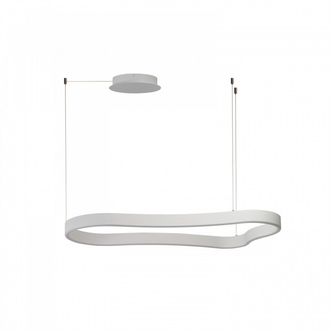 Designerska lampa wisząca Mirabella 90 Led w kolorze biały mat - ściemnialna