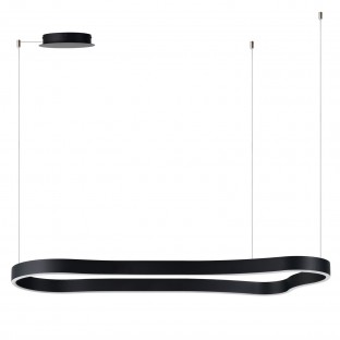 Designerska lampa wisząca Mirabella 120 Led w kolorze czarny mat - ściemnialna